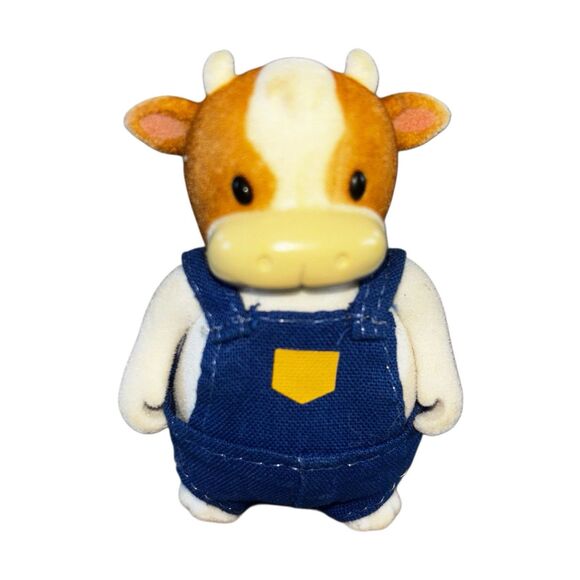 LI’L WOODZEEZ Famileez FitzMoo Cow Dollhouse Family Figures Figurine Set Toy Lot - Picture 6 of 8